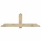Ekena Millwork Eugene Rough Sawn Timber Gable Bracket, Douglas Fir, 84"W x 28"H x 2"D x 6"F, 8/12 Pitch GBW084X28X0206EUG00RDF - alternate 1